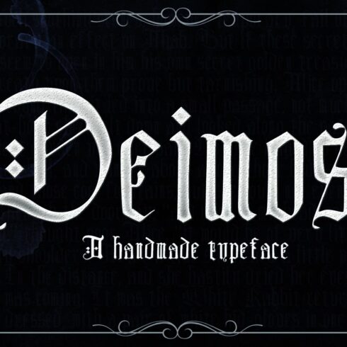DEIMOS, a Blackletter Typeface cover image.