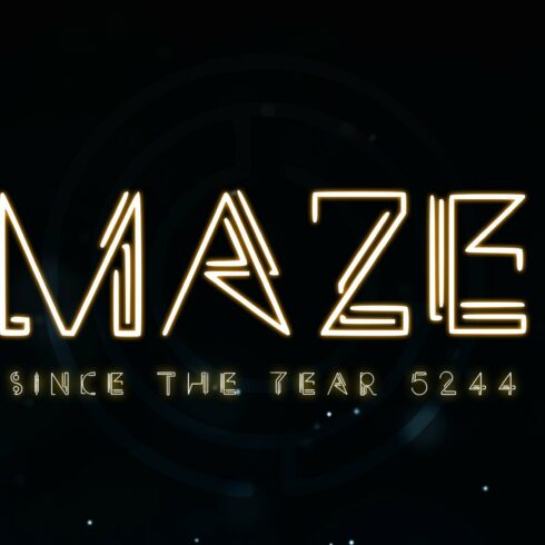 MAZE - A Technical Typeface cover image.