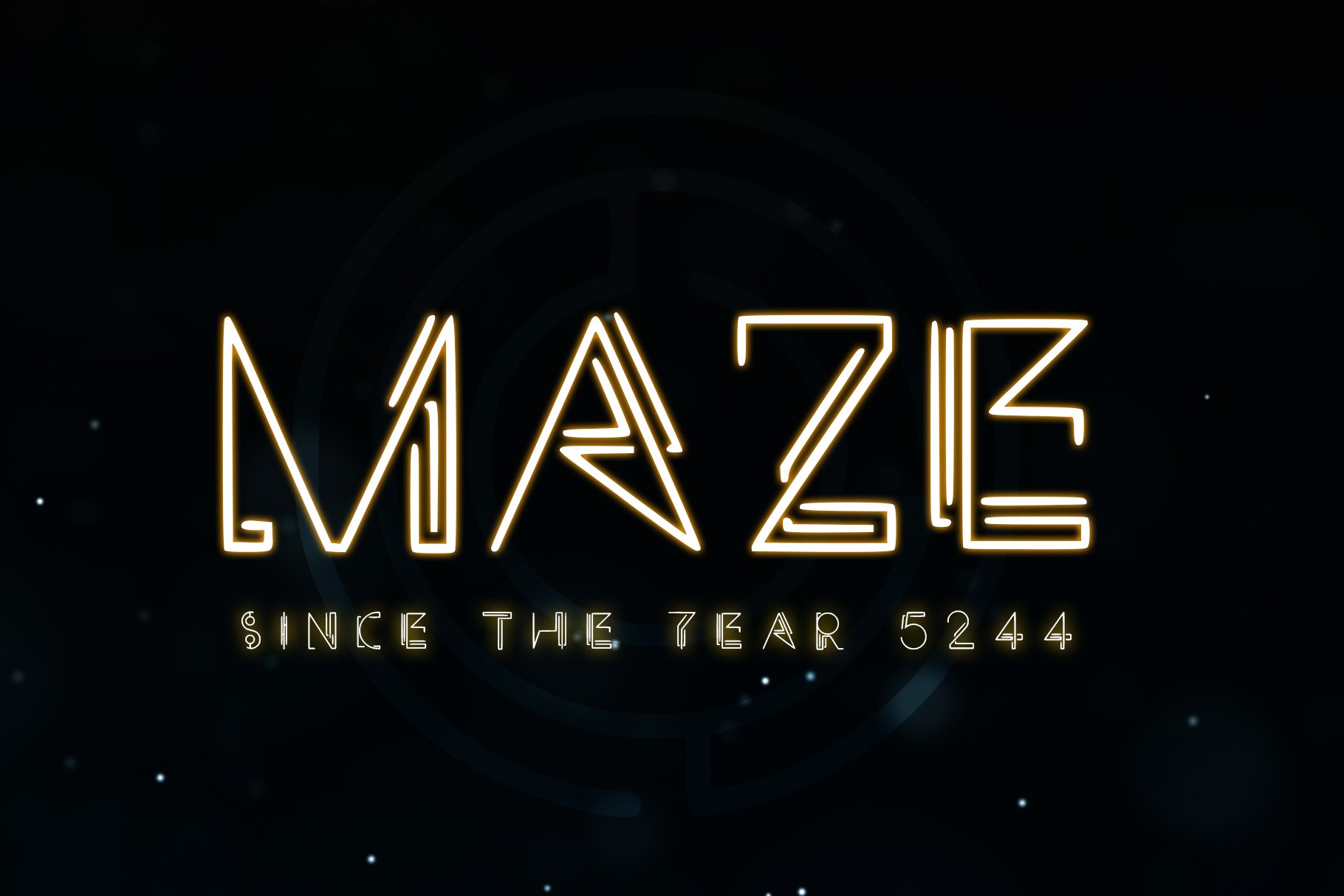 MAZE - A Technical Typeface cover image.