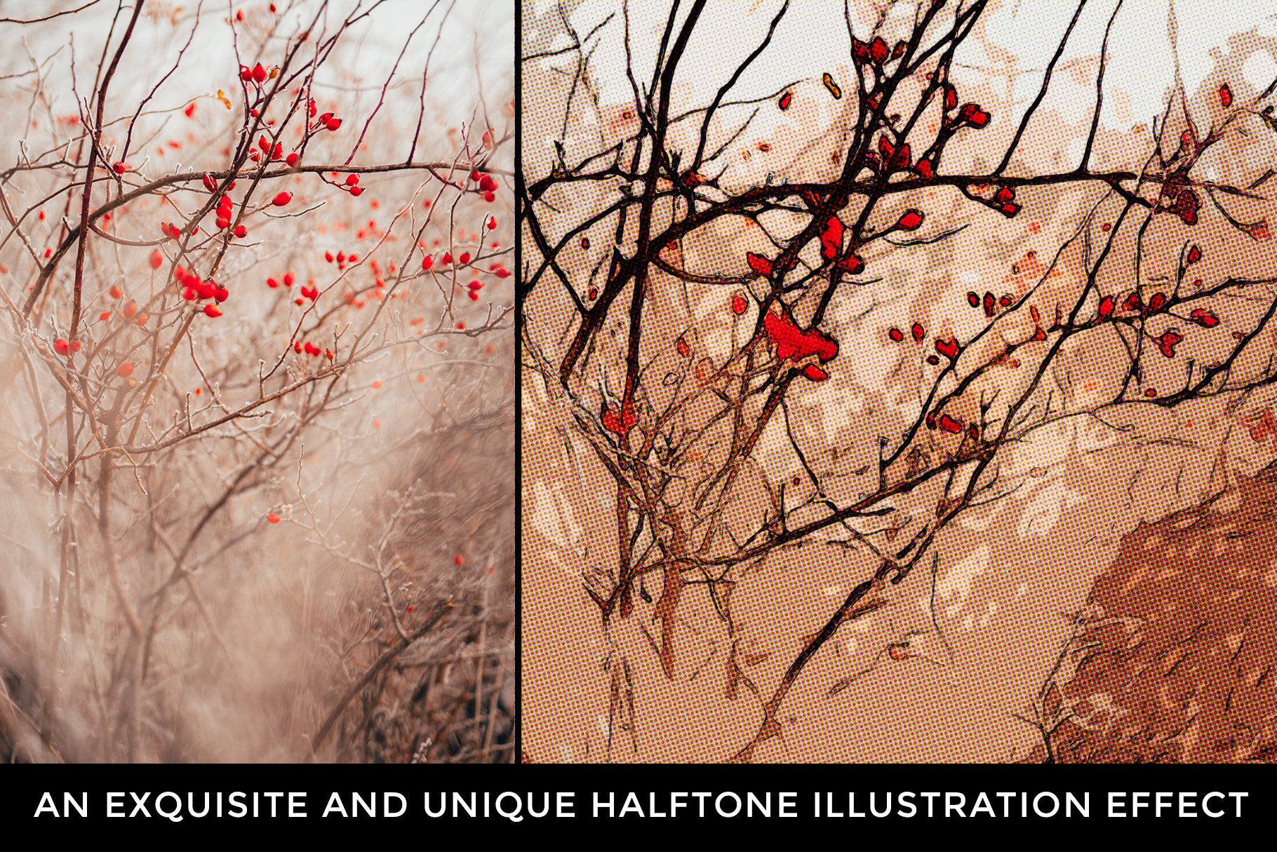 Kaisaku Halftone Illustration Effectpreview image.
