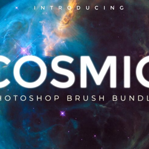Cosmic Photoshop Brush Bundlecover image.