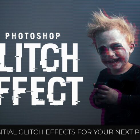 Glitch Effect Photoshop Actionscover image.