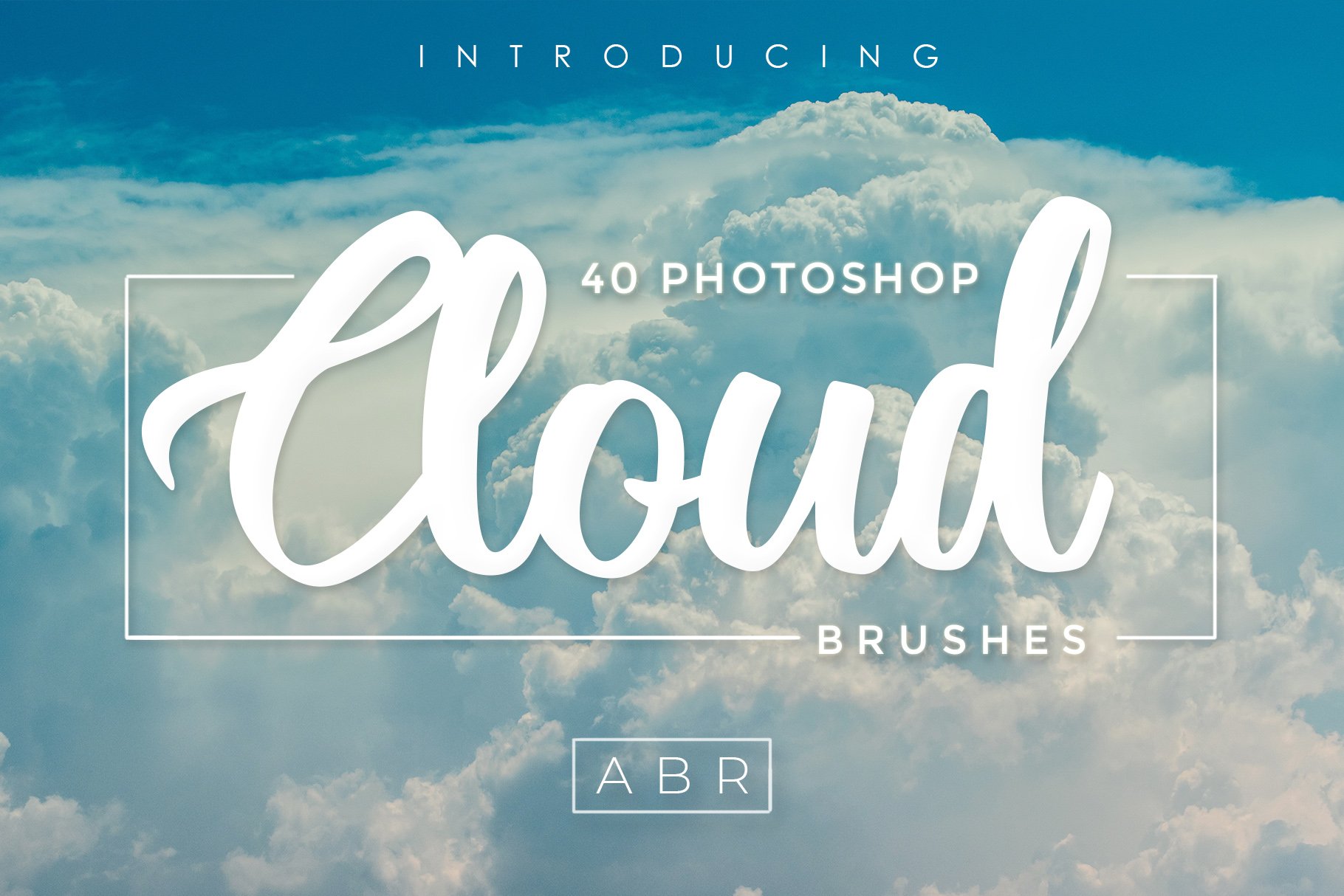 40 Cloud Brushes for Photoshopcover image.