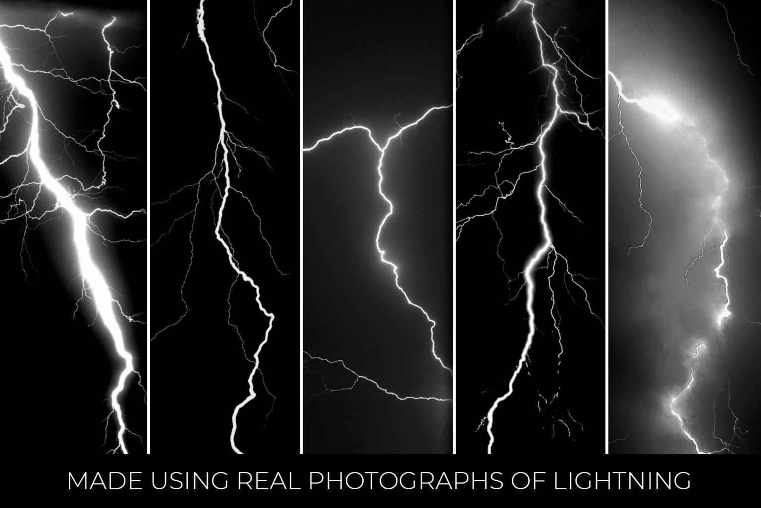 20 Lightning Brushes MasterBundles