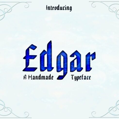 EDGAR, Handmade Gothic Typeface cover image.