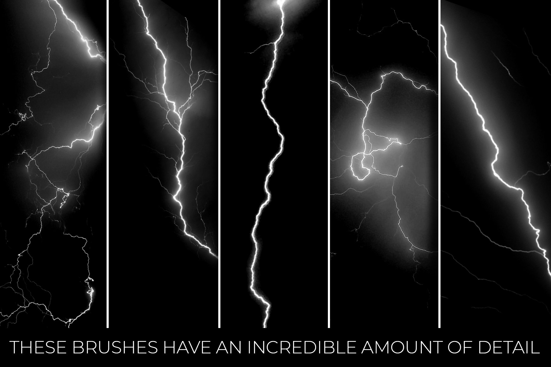 20 Photoshop Lightning Brushes – MasterBundles