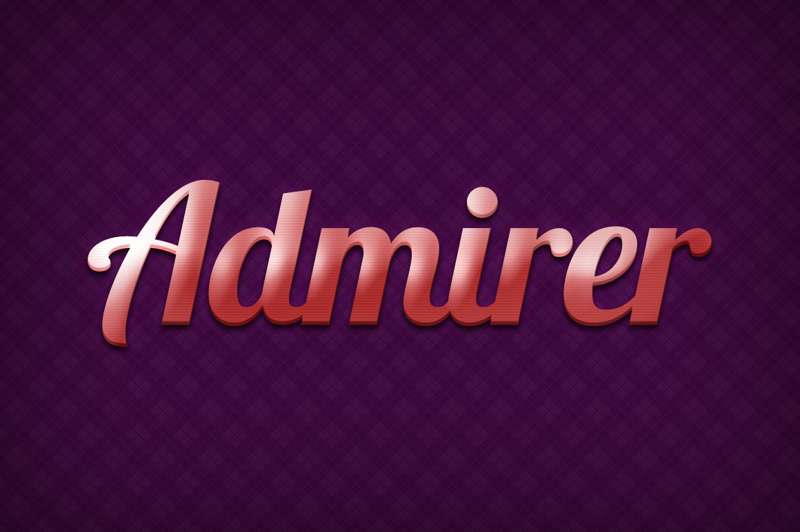 admirer text effect 437