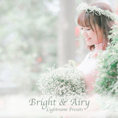 40 Bright & Airy Lightroom Presetscover image.
