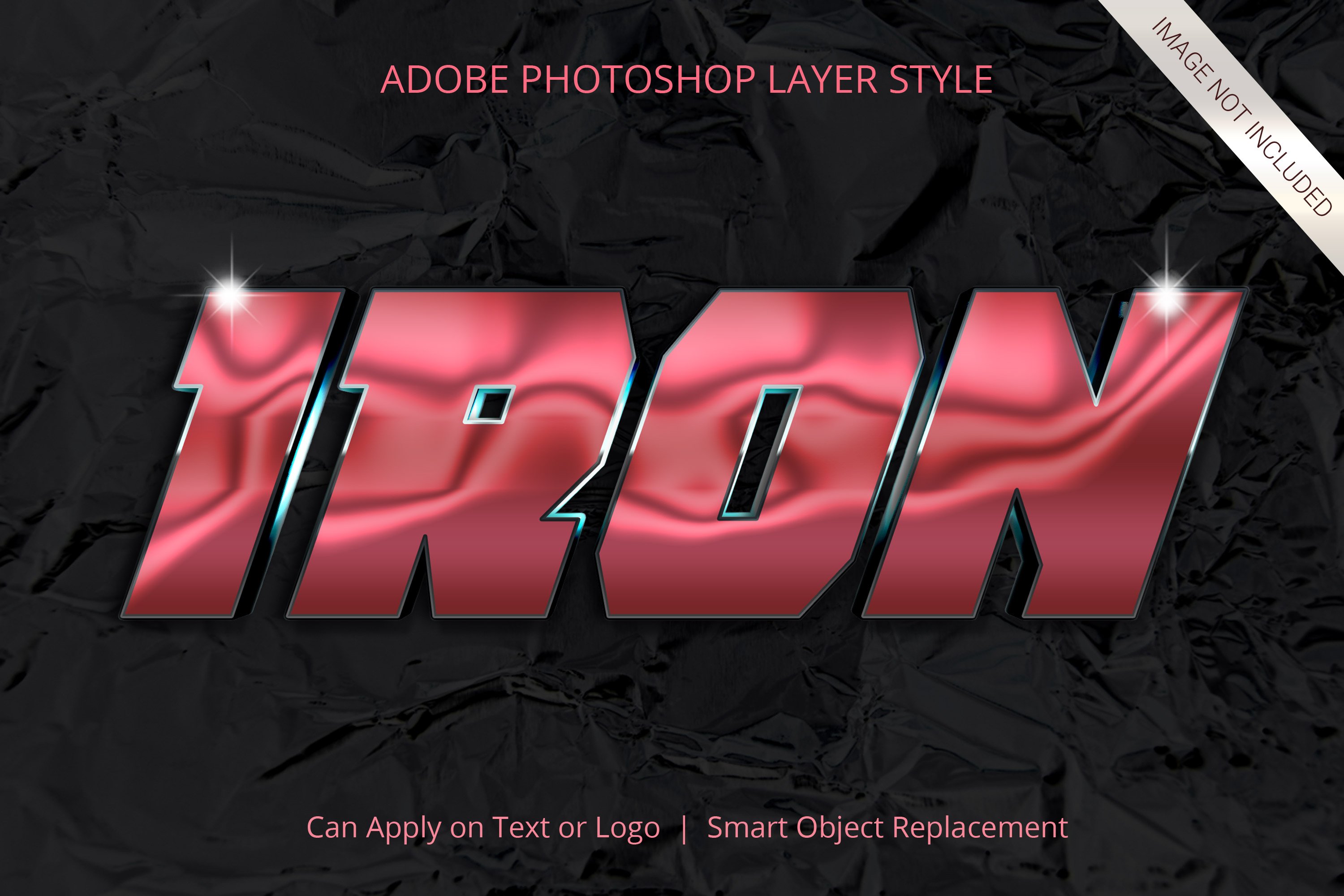 adobe photoshop text style chrome metallic 12 100