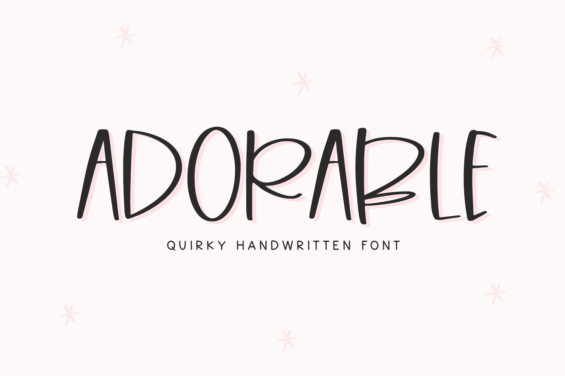 Adorable | Quirky Handwritten Font cover image.