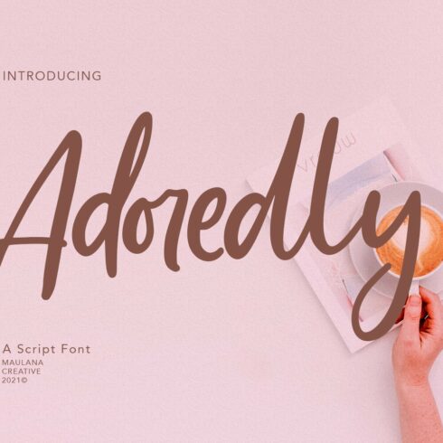 Adoredly Script Brush Font cover image.