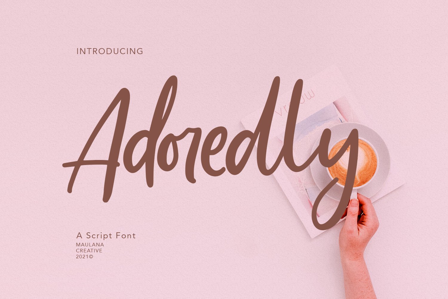 Adoredly Script Brush Font cover image.