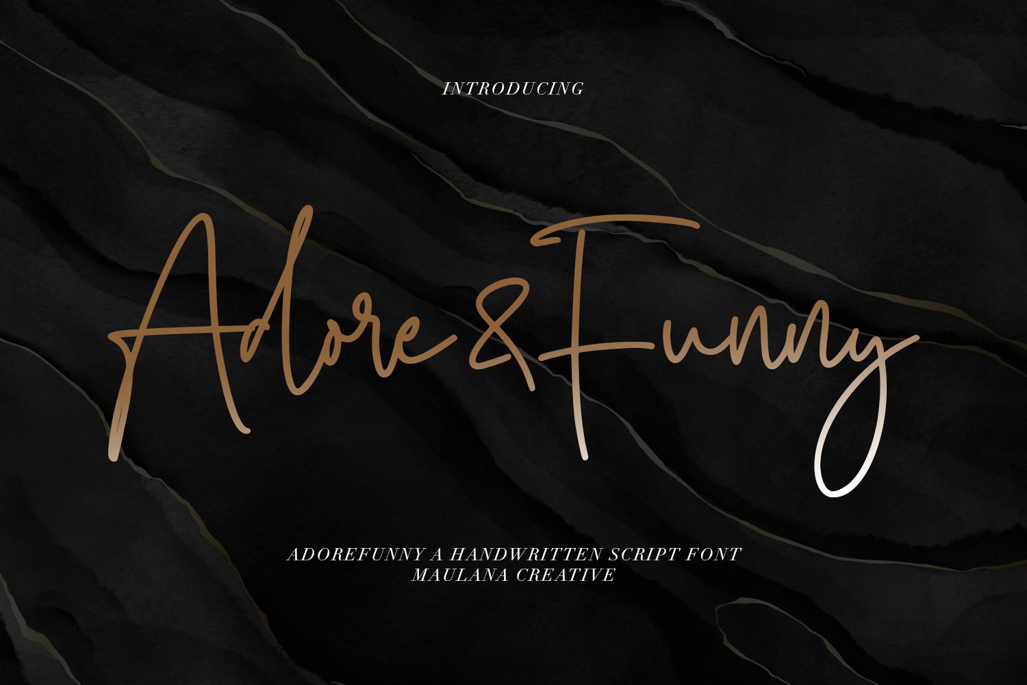 Adorefunny Handwritten Script Font cover image.