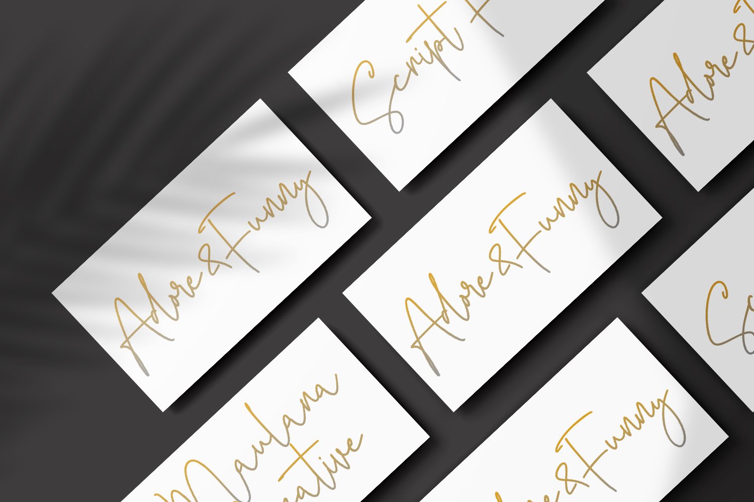 Adorefunny Handwritten Script Font preview image.