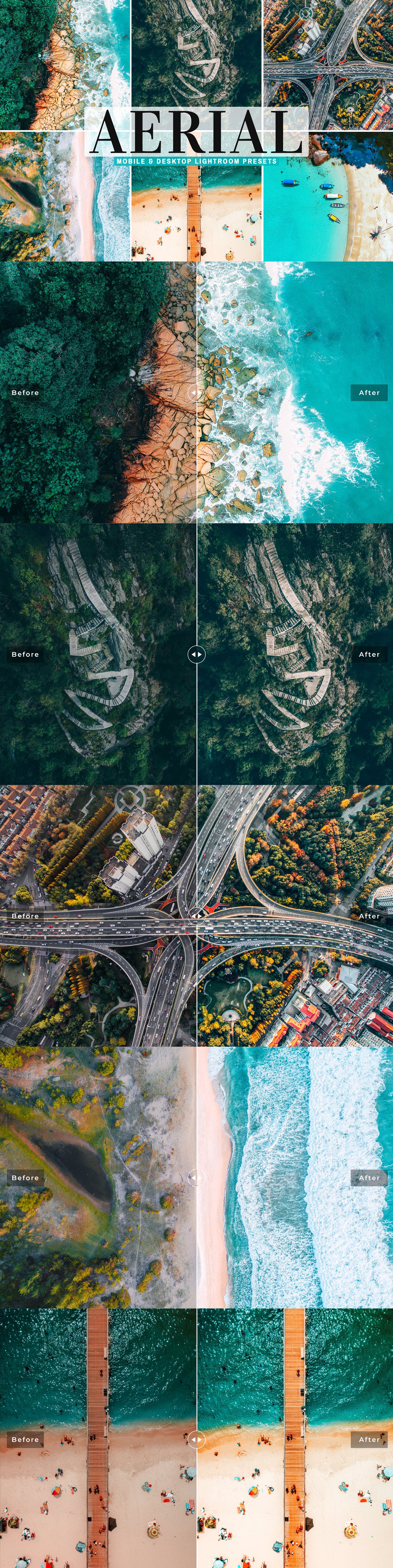 Aerial Pro Lightroom Presetscover image.