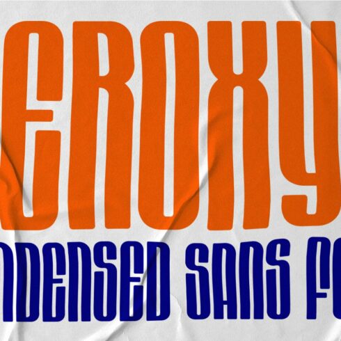 Aeroxys Condensed Display Sans Font cover image.