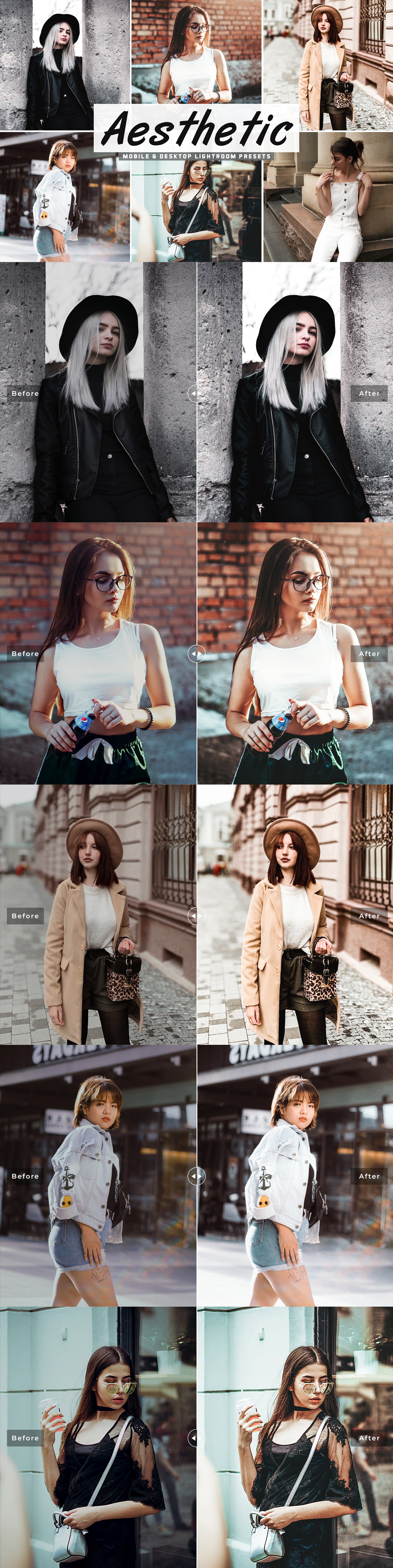 Aesthetic Lightroom Presets Pack V2cover image.