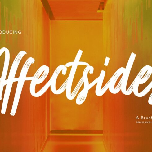 Affectsides Brush Font cover image.