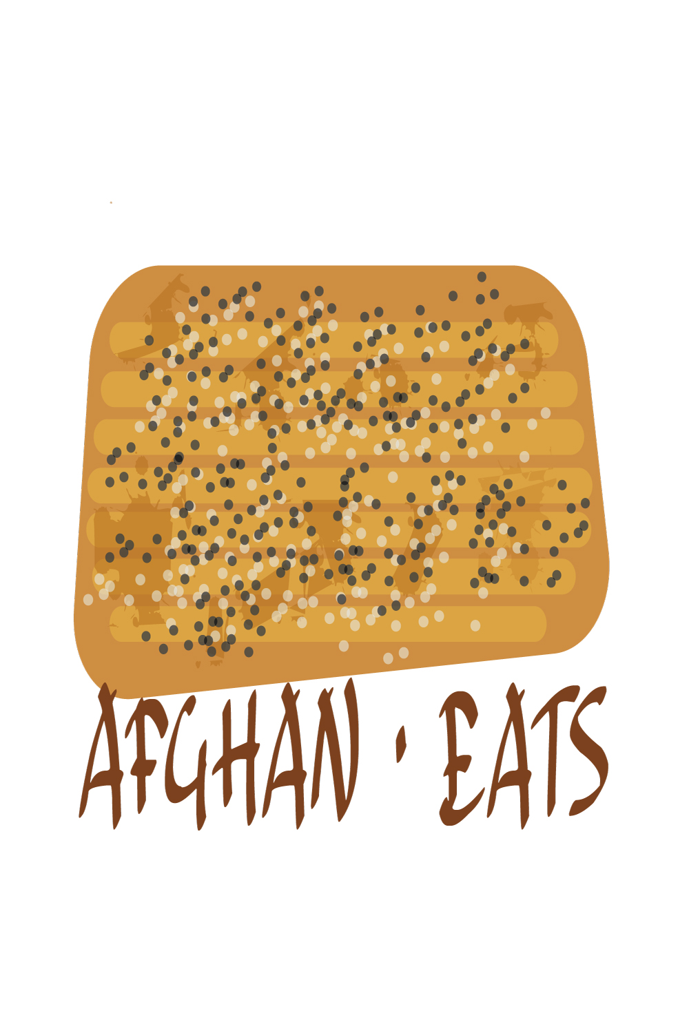 Afghan Eats - TShirt Design pinterest preview image.