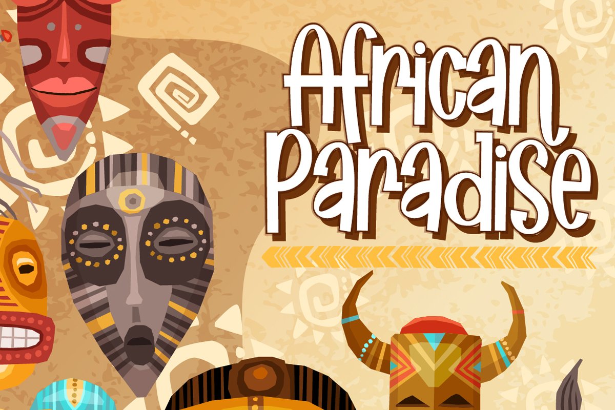 African Paradise - Display Trio Font cover image.