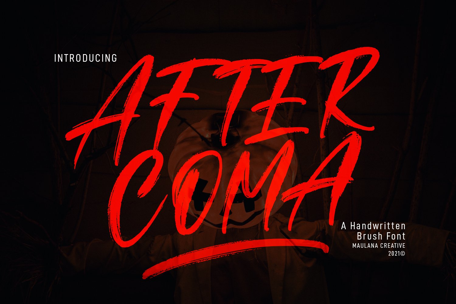 Aftercoma Brush Font cover image.