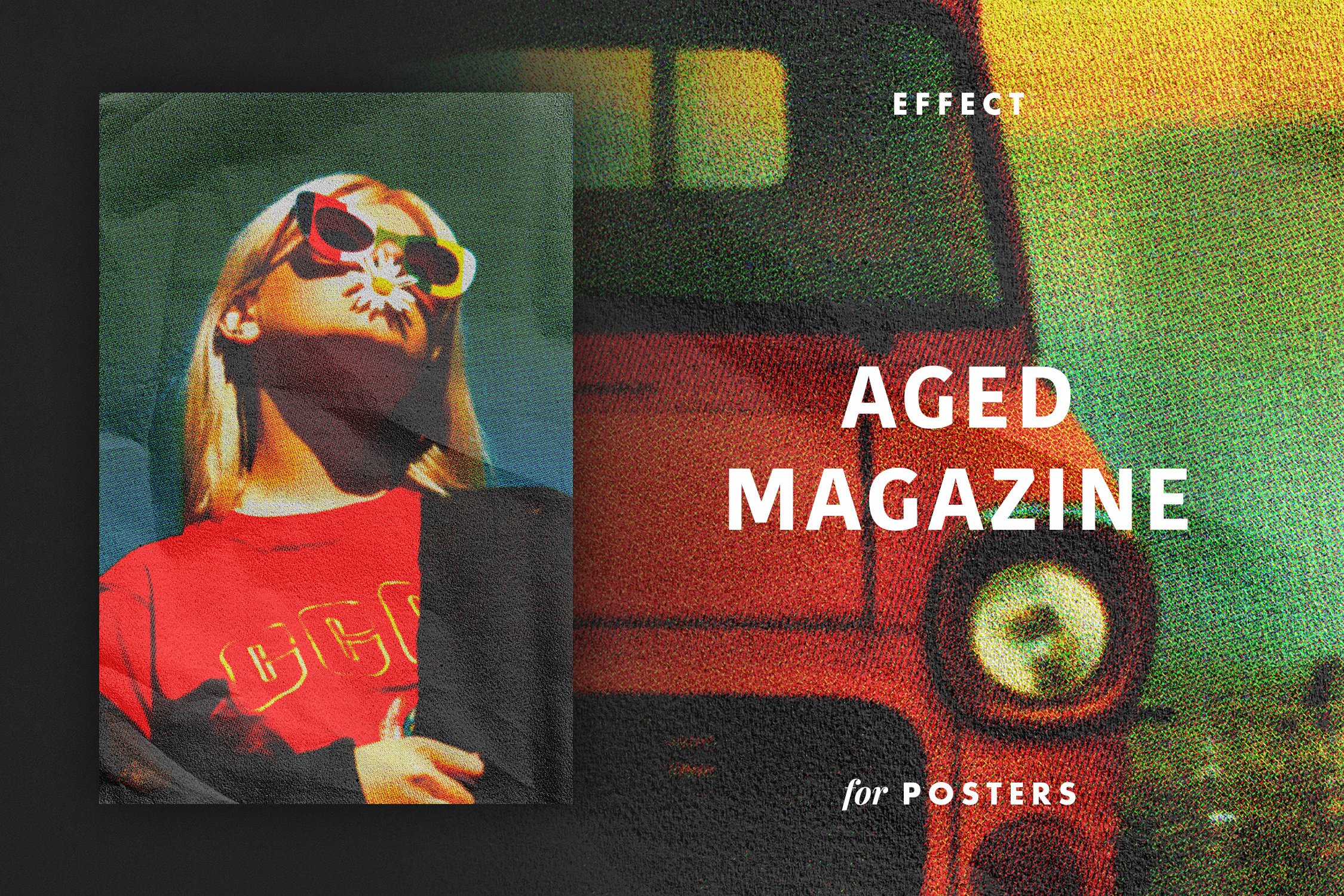 Aged Magazine Effect for Posterscover image.
