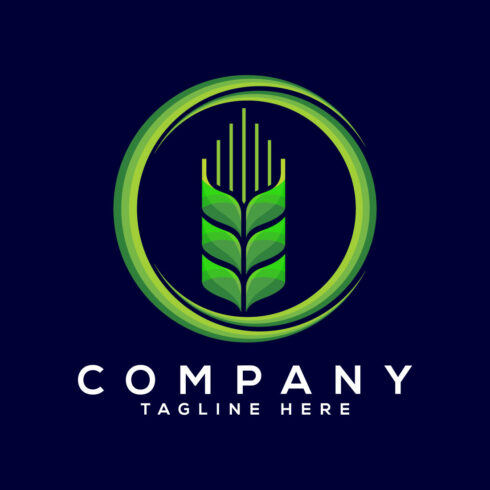 Wheat Icon and Logo For Identity Style of Natural Product Company and Farm Company Agriculture Icon cover image.