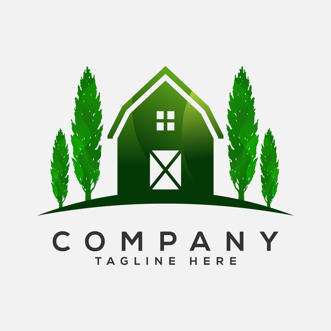 Farmhouse concept logo Template, Agriculture icon sign symbol preview image.