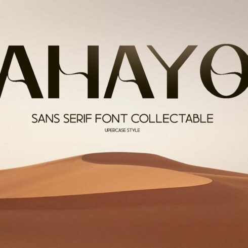 Ahayo -  Classy Elegant Font cover image.