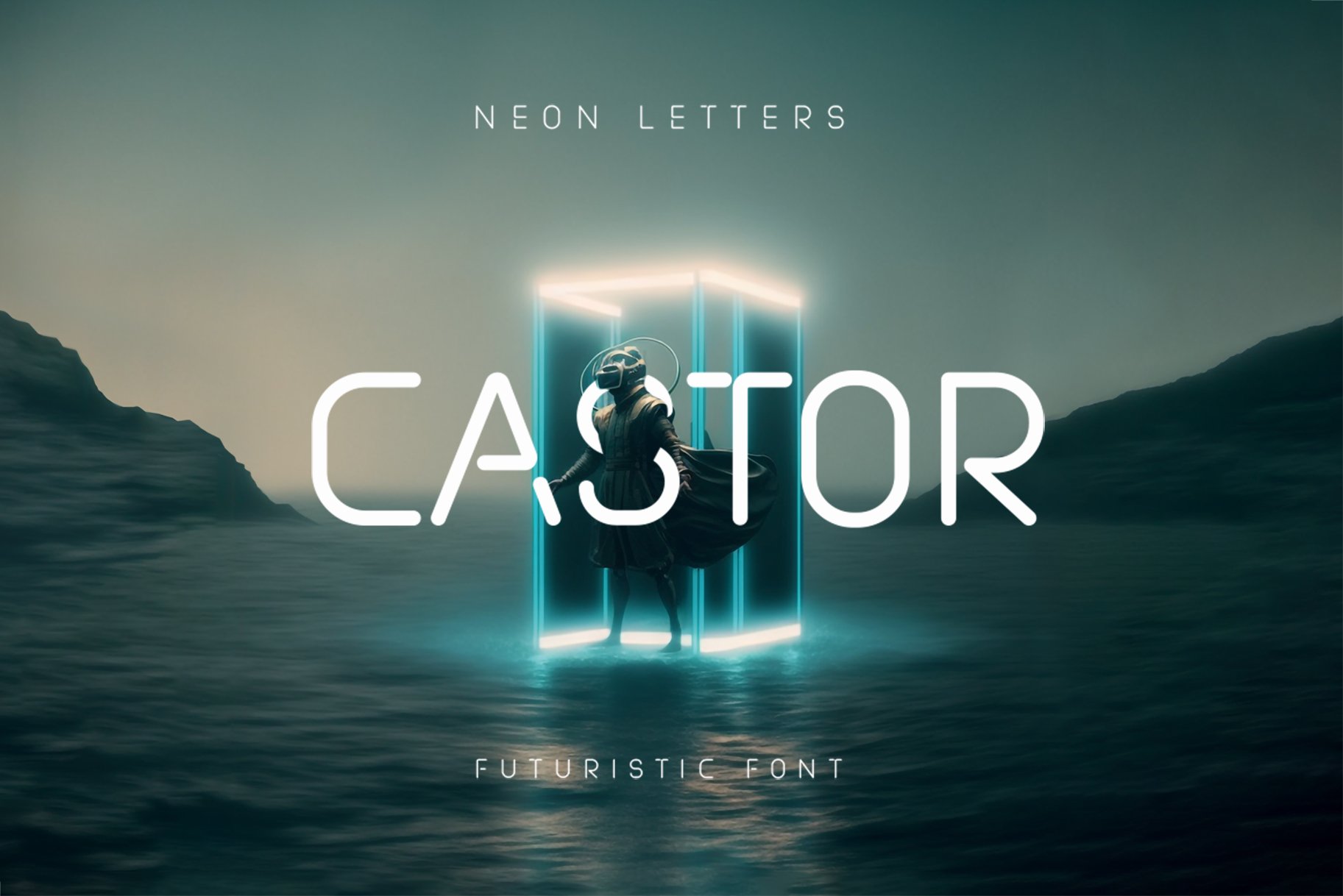 Castor - Futuristic Font cover image.