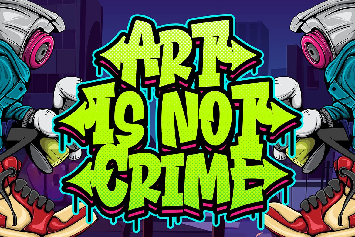 Airneo - Graffiti Font preview image.