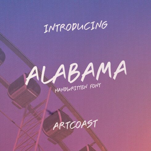 Alabama Handwritten Font cover image.