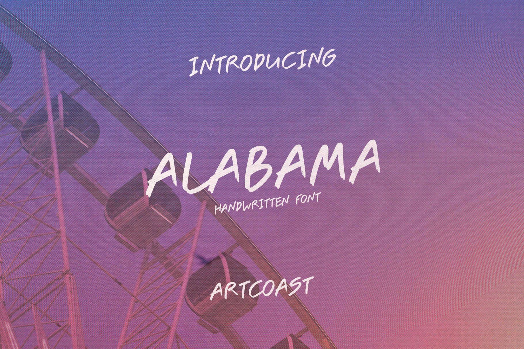 Alabama Handwritten Font cover image.