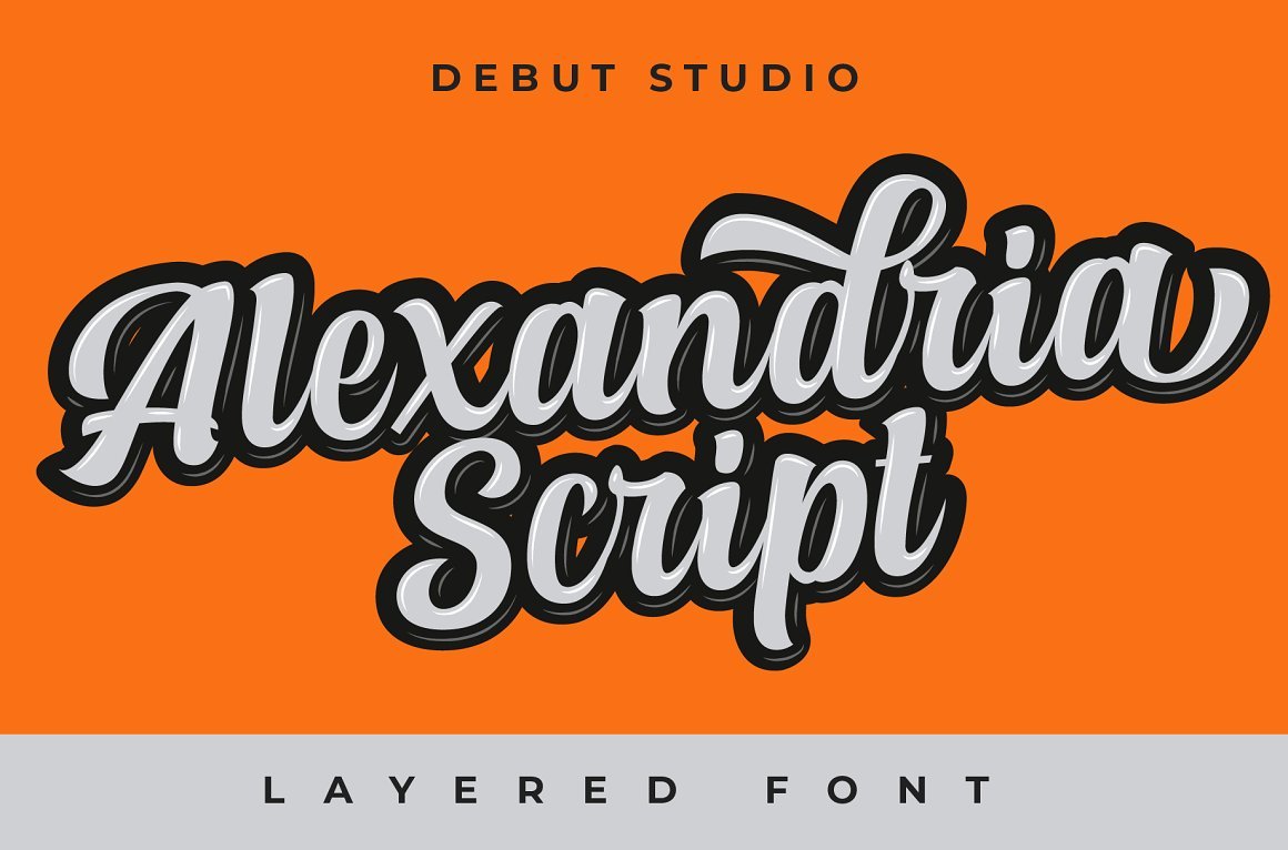 THE LAYERED FONT BUNDLE preview image.
