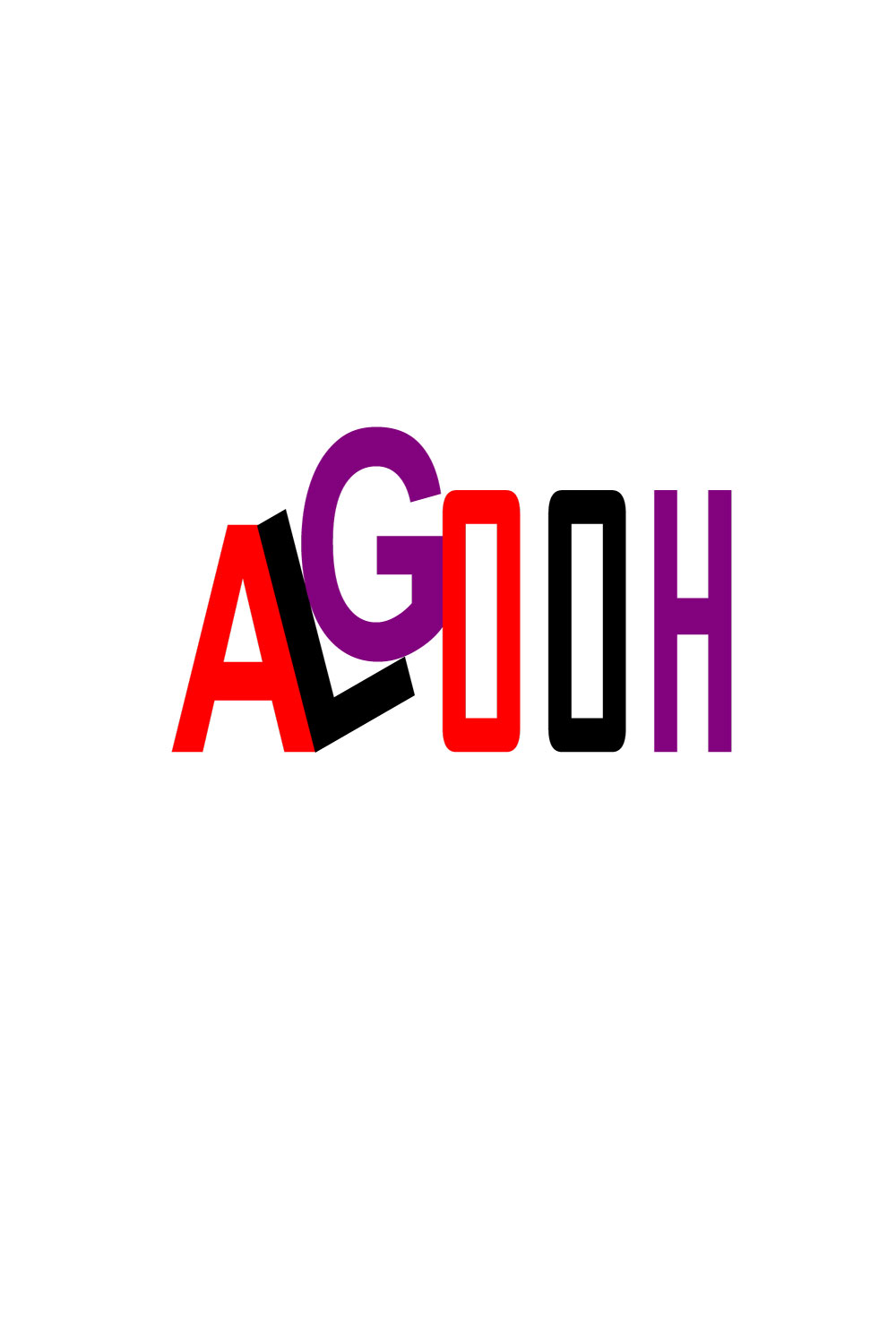 ALGOOH - TShirt Print Design pinterest preview image.