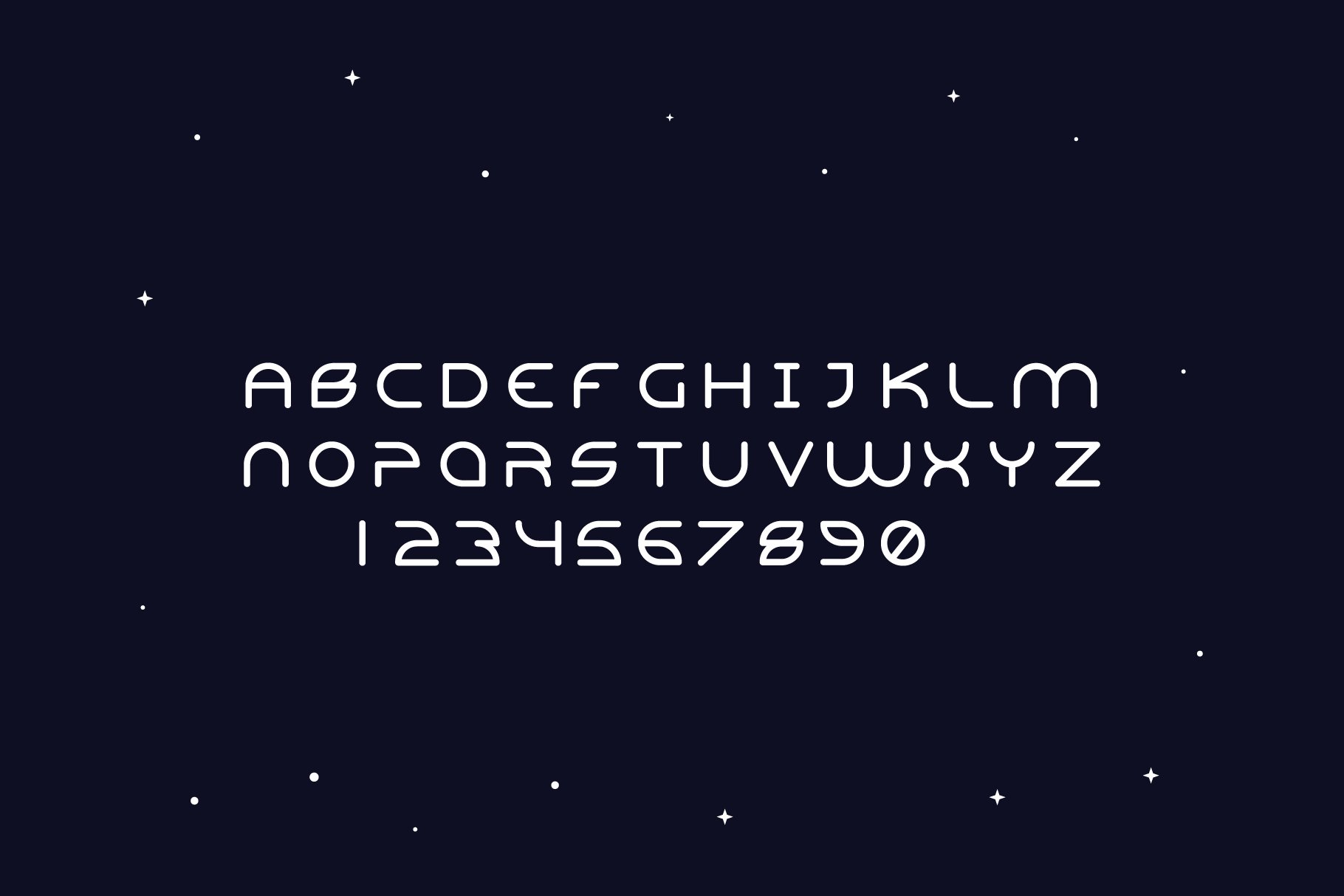 Vector Font. Alien preview image.
