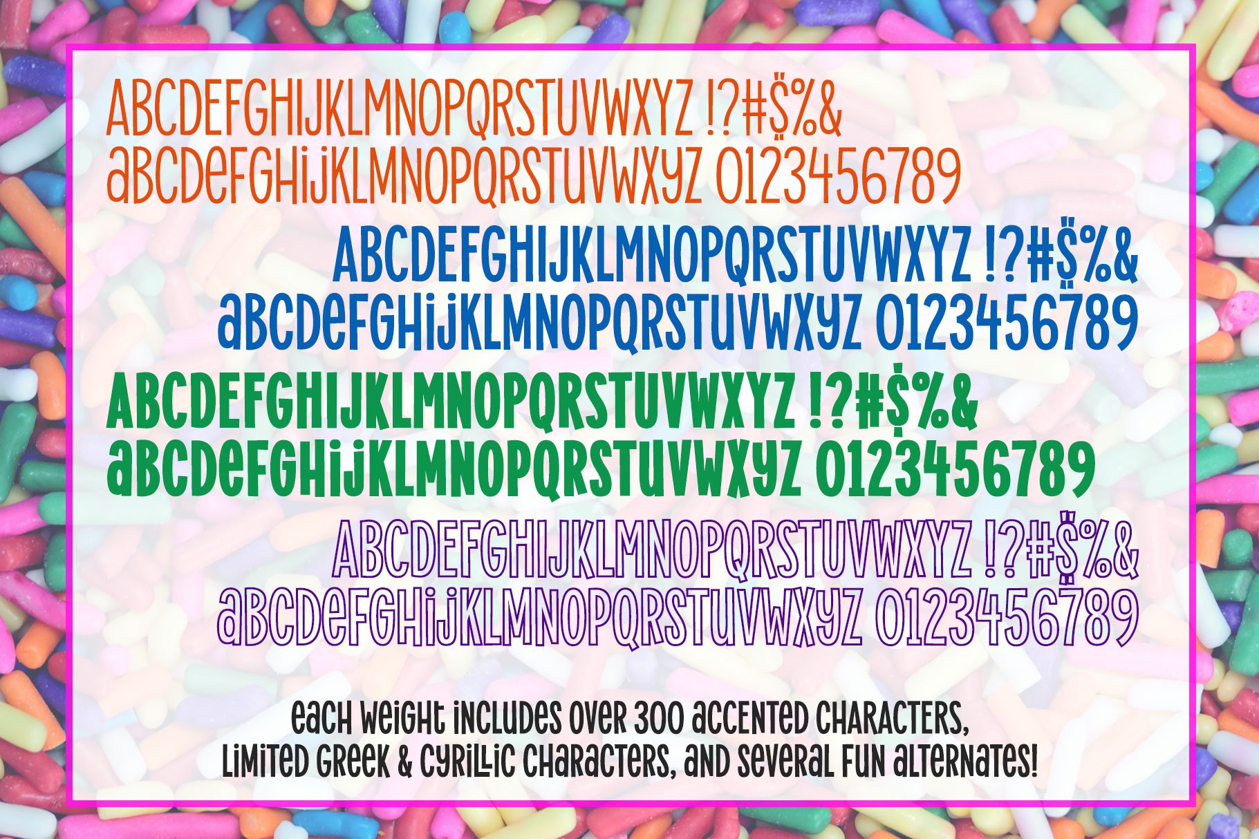 Alimentary: a hip retro font family! preview image.