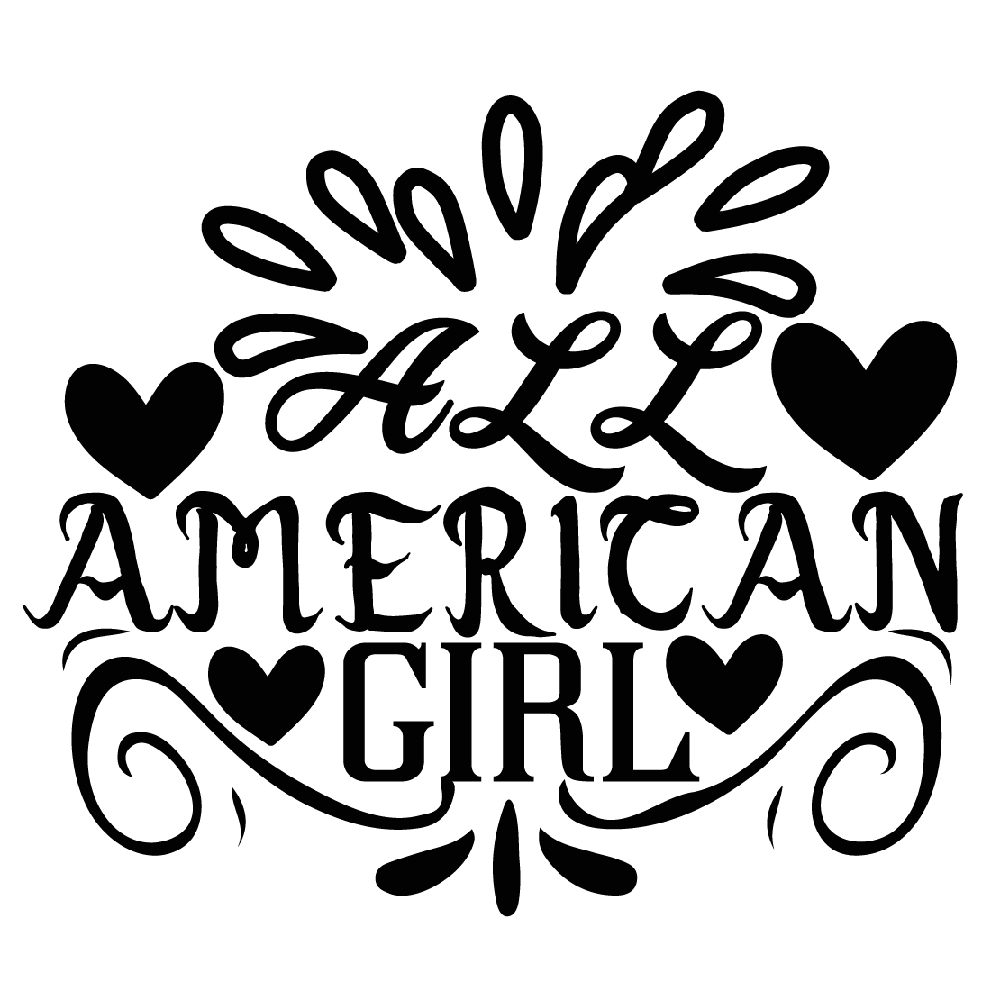 All American girl preview image.