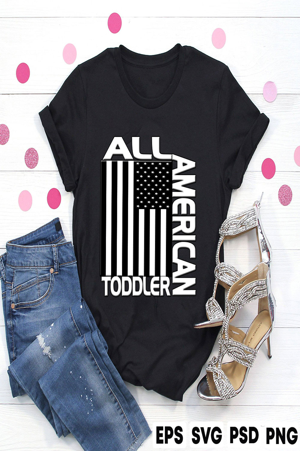 All American toddler pinterest preview image.