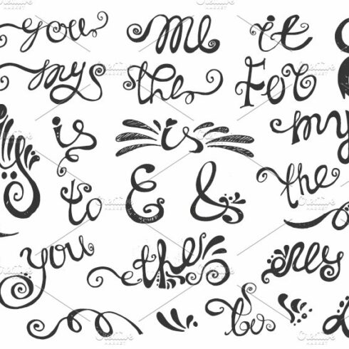 Hand writing Catchwords,ampersands cover image.