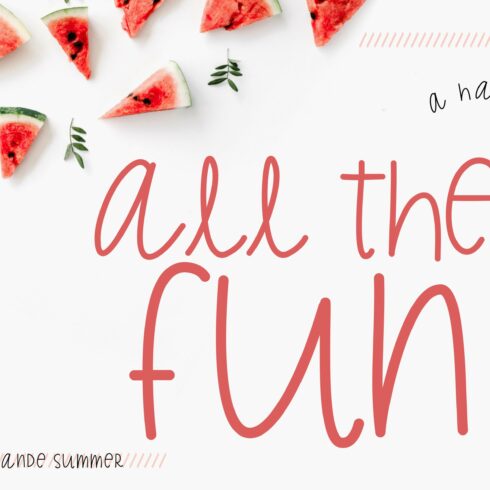 All the Fun | a Handwritten Font cover image.