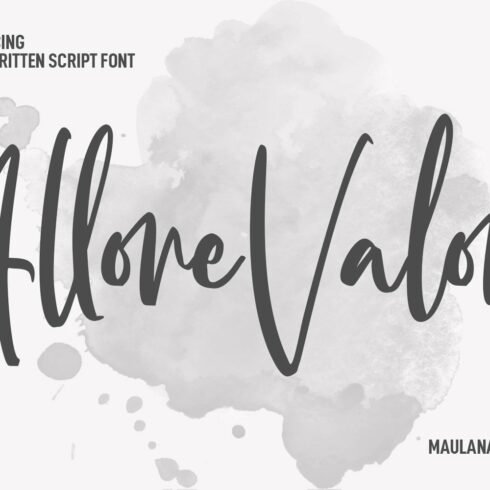 Allore Valore Script Font cover image.