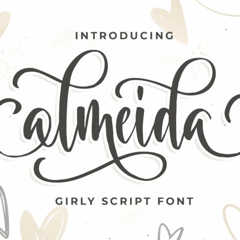 Almeida Girly Script Font cover image.