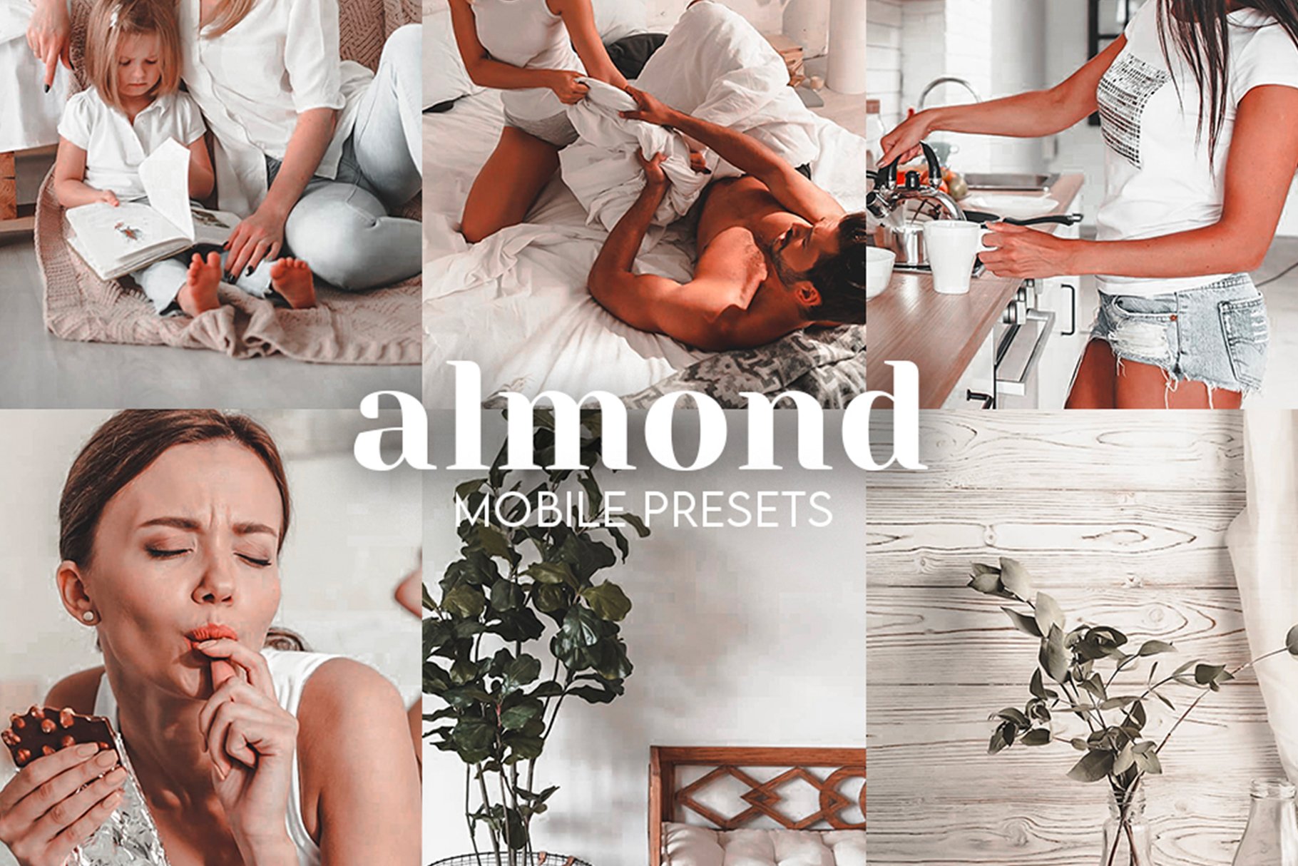 Almond Lightroom Mobile Presetscover image.
