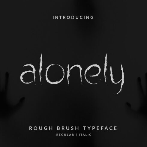 Alonely thorny Brush Font cover image.