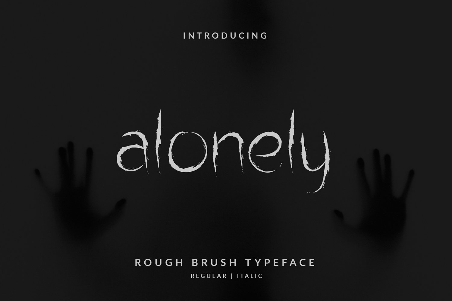 Alonely thorny Brush Font cover image.