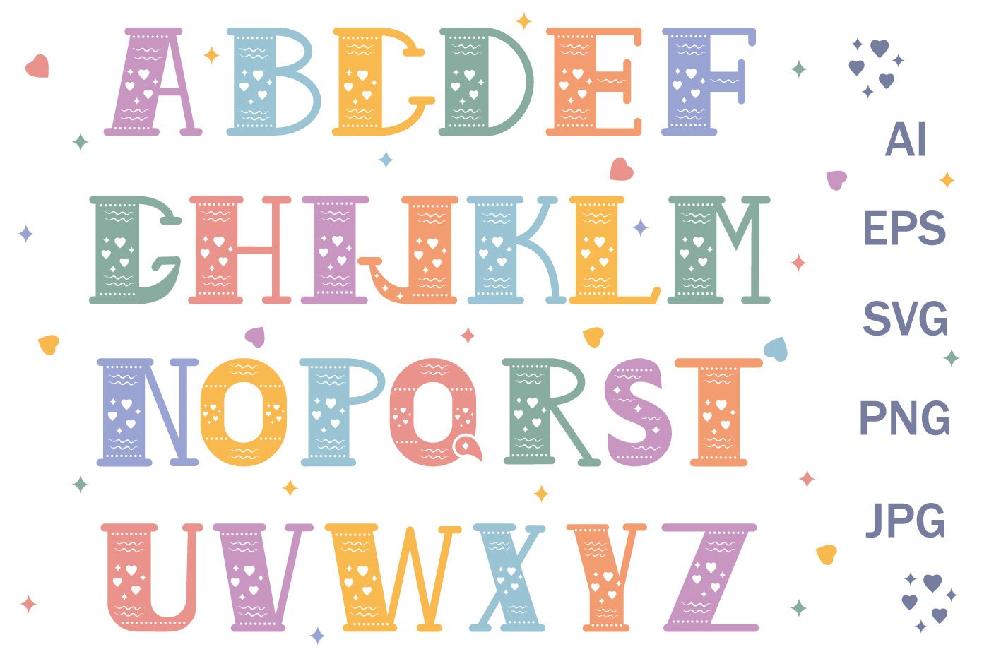 Alphabet boho svg, monogram svg cover image.