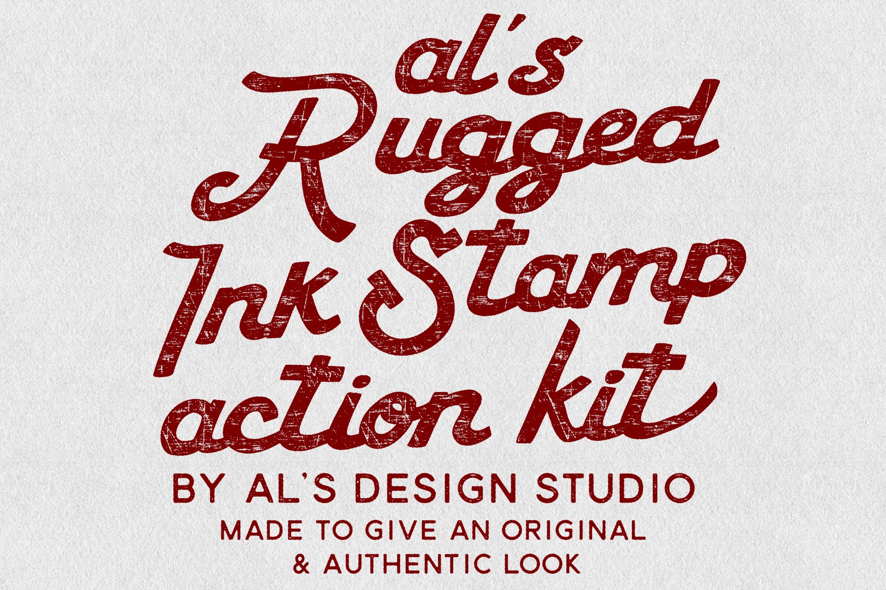 als rugged ink stamp action kit 06 141