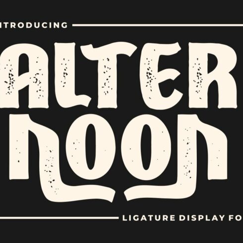 Alternoon - Ligature Display Font cover image.