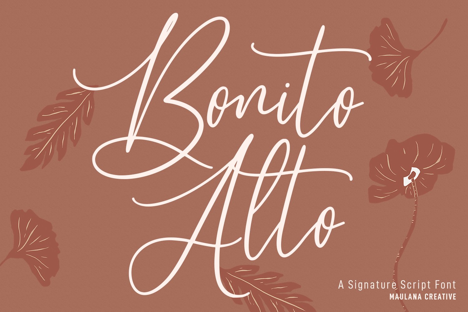 Alto Bonito Script Font cover image.